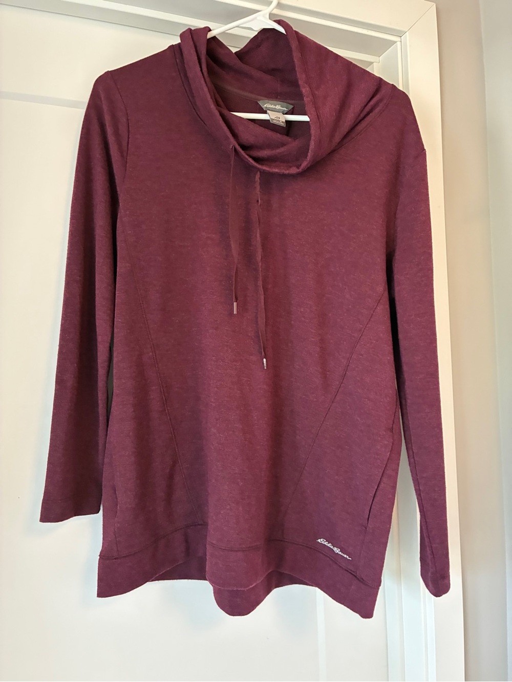 Eddie Bauer Plum Cowl Neck Pullover